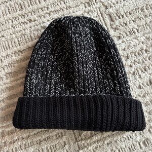 Love Your Melon Black and White Knit Beanie